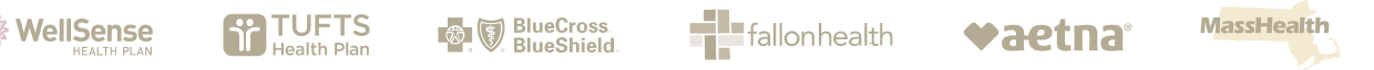 Logos of in-network insurance providers we accept